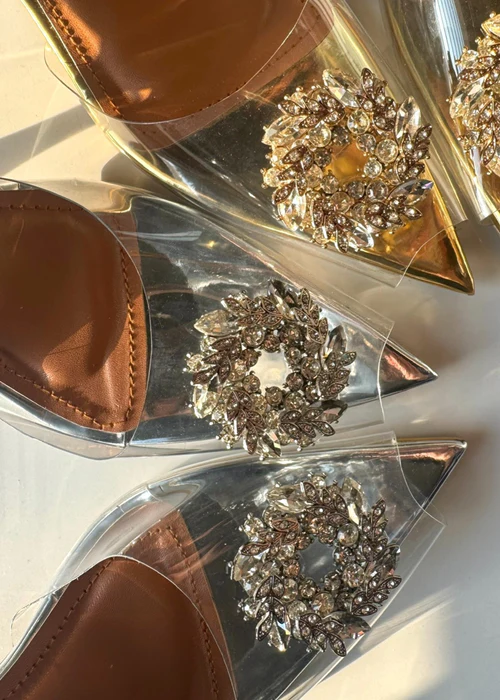 SYDNEY Vinyl Heels - Silver - Image 2