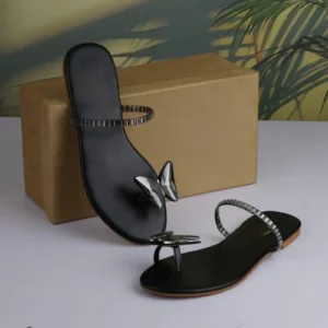 Antic Butterfly Black Slides