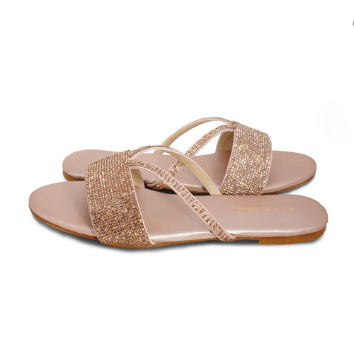 Crystal Wave Slides Sandals